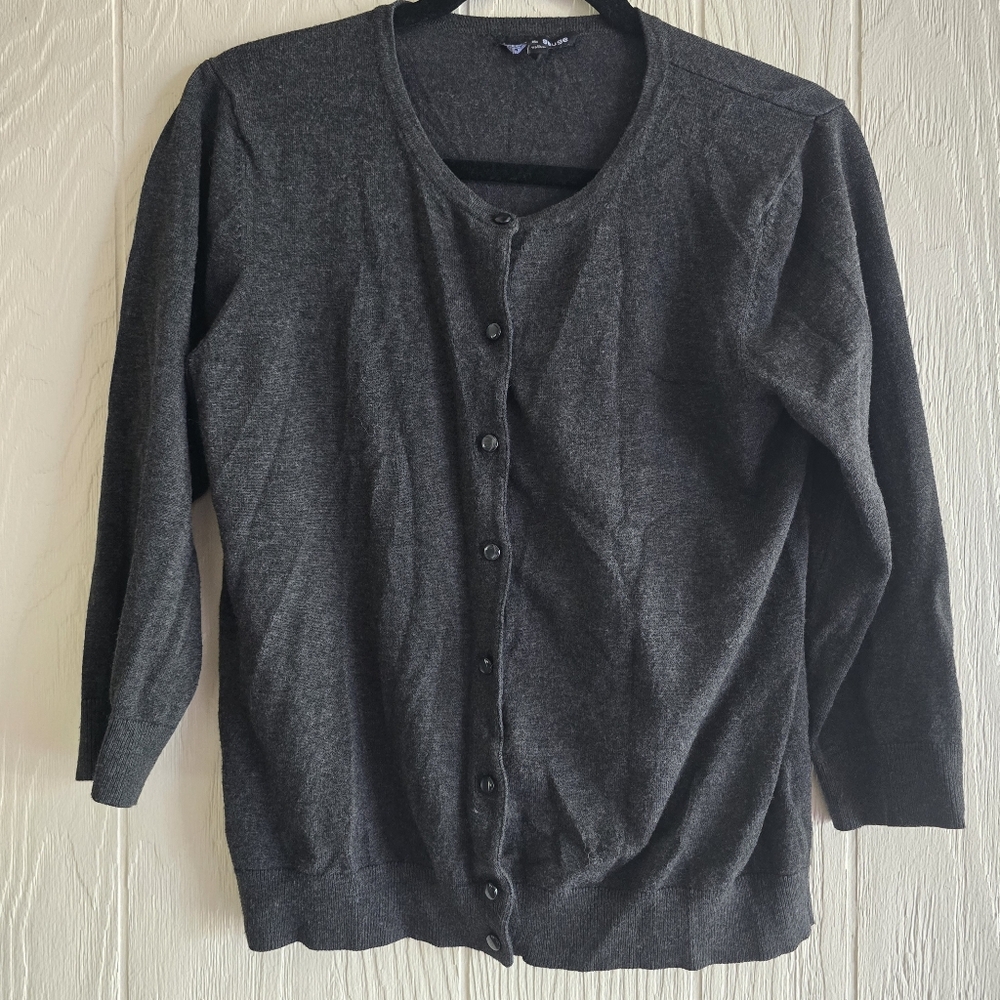 Cable & Gauge Button Down Sweater Sz L